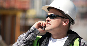Worker on Phone Worker on Phone